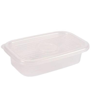 Imagem de Pote de plástico Pop retangular 520ml incolor Plasutil ref.5773