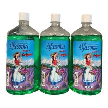 Imagem de Kit Com 3 Deo-Colônia Alfazema Halley Original 1 Litro - Labate