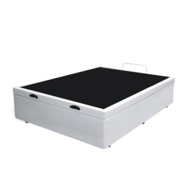 Imagem de Santo Box, Base Box Bau Casal Premium Santo Box Sintético 47x138x188 Cor:Branco