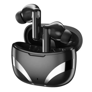 Imagem de Fones de Ouvido Bluetooth Intra-auricular, Fones de Ouvido Sem Fio Com Microfone e Redução de Ruído Para Trabalho Academia Corrida Musicas Jogos Graves Potentes Preto