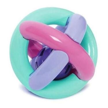 Imagem de Bola Maluquinha Com Chocalho Brinquedo Bebê Mercotoys 270, Rosa