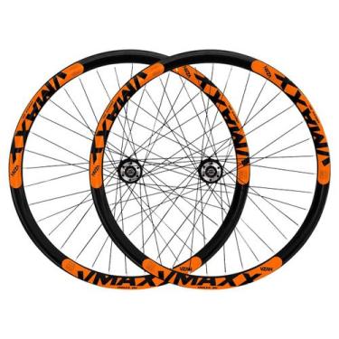 Imagem de Par de Rodas Aro 26 Vzan Vmaxx LT F. Disco Cubo Rolamentado, Preto, La