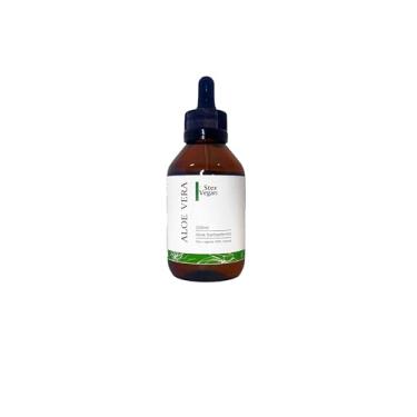Imagem de Óleo Vegetal de Aloe Vera (Babosa), Stex Vegan, 100% Natural e Puro | Anti Idade, Anti Manchas, Redução do Frizz (100mL Conta Gotas Vidro)