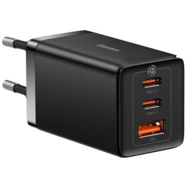 Imagem de Carregador Baseus Turbo Gan5 Pro 65w  Cabo 1 Metro compatível com note