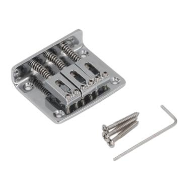 Imagem de 3 String Guitar Hard Tail Bridge Metal Metal Guitar Hardtail Bridge Precisão Personalizável Com Parafusos e Chave para a Caixa de Charutos