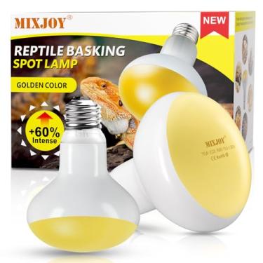 Imagem de MIXJOY Pacote Com 2 Lâmpadas De Calor Para Répteis, 75 W, 60% De Calor Intenso, Lâmpada Uva Para Luz Do Dia, Lâmpada Para Répteis, Tartarugas, Lagartos, Cágados, Dragões Barbudos, Lagartixas, Galinhas