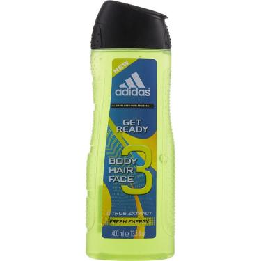 Imagem de Gel De Banho Masculino Adidas Get Ready Para Cabelo E Corpo 390 Ml
