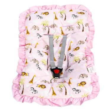 Imagem de Capa para Bebê Conforto - NoBrand, Floresta Rosa