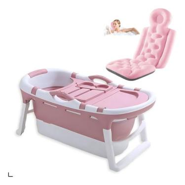 Imagem de Banheira Dobrável Spa Adulto 190 Litros C/ Almofada De Banho - Tibaby,
