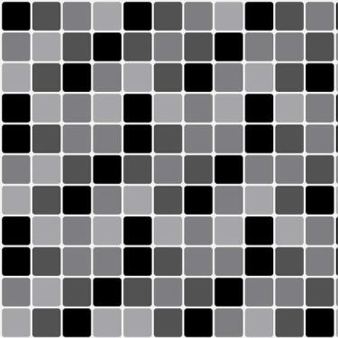 Imagem de Papel De Parede Pastilhas Tons De Cinza E Preto - 3,00x0,50m - Dekal I