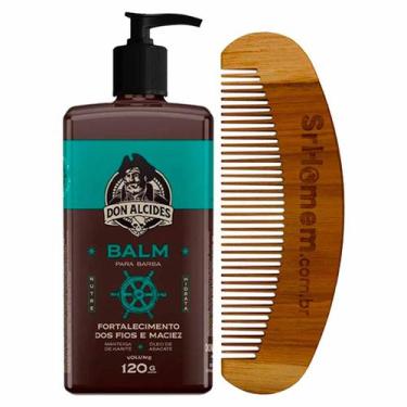 Imagem de Kit Balm Barba Calico Jack 120ml e Pente Curvo Don Alcides