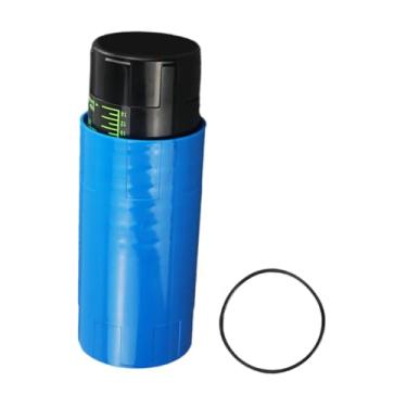 Imagem de Vaveren Ecalando de bola de tênis portador de suporte 3 bolas fáceis de transportar a pressão da forma de tênis Mantenha a caixa de armazenamento portadora, Azul