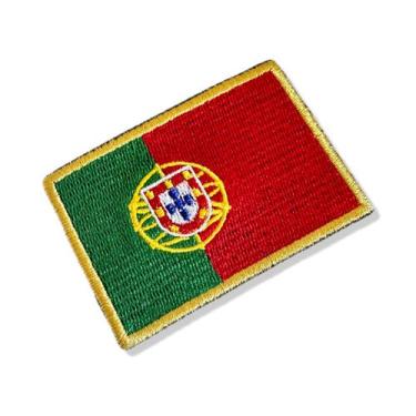 Imagem de BP0071-001 Bandeira Portugal Patch Bordada 7,5x5cm - BR44