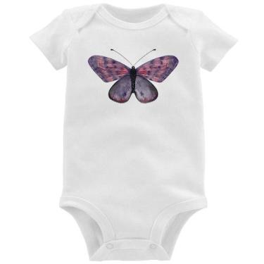 Imagem de Body Bebê Borboleta Lilás - Foca na Moda, Branco, G