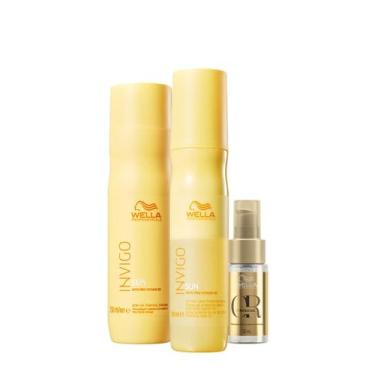 Imagem de Kit Wella Professionals Invigo Sun Reflections Shampoo Leave-in Oil (3