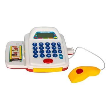 Imagem de Caixa Registradora De Brinquedo Com Calculadora - Mercadinho - Well Ki
