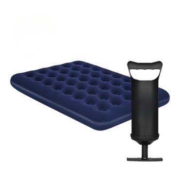 Imagem de Colchão Inflável Suporta 300kg Casal Camping Praia，Bomba de Ar Manual