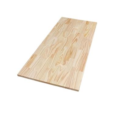 Imagem de Tampo Madeira Maciça Pinus Verniz 2,5cm Escritorio Setup Bancada Tampa Maciço Mesa Pia Meligna (Verniz Incolor, 180x60cm)