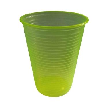 Imagem de Copo Descartável Neon Amarelo Para Festa - 200ml - 50 Unidades