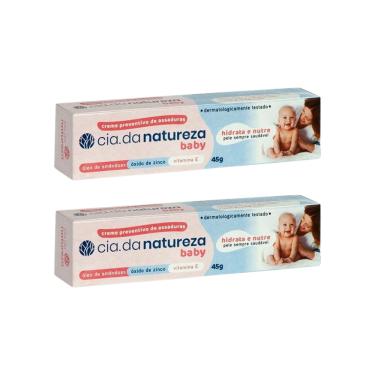 Imagem de Creme Para Assaduras Cia da Natureza Baby 45g - Kit c/ 2un