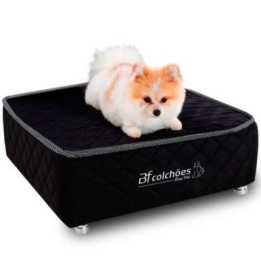 Imagem de Cama Box Caminha Pet Cachorros e Gatos Luxo + Lençol Impermeável Bf Colchões