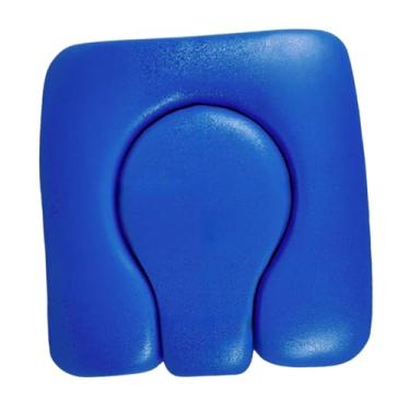 Imagem de Generic Almofada de assento do cenário assento no vaso sanitário portátil PU couro para idosos, esponja acolchoada, tampa da almofada de assento, para, Azul