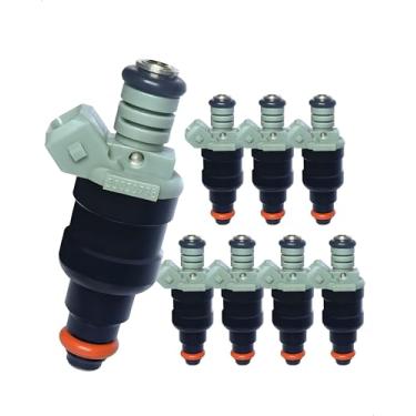 Imagem de Amblee Injetor de combustível de 8 unidades compatível com Dodge B1500/B2500/B3500/Dakota/Ram 1500 2500 3500, Jeep Grand Cherokee - 5,2L/5,9L Substituição para FJ682 RL030778AB