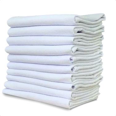 Imagem de Kit 30 Panos Prato Branco Liso Santa Margarida SM08