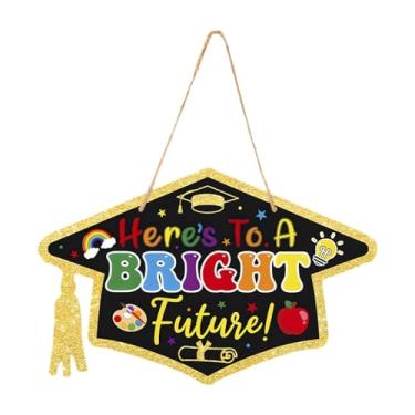 Imagem de Nishiyuenyi Gradual do jardim de infância do jardim de pós -graduação do cabide de madeira de graduação Modern Graduation Decoração pendurada em placa para