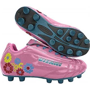 Imagem de Chuteira de futebol Vizari Blossom FG (criança/criança), rosa/azul, 1,5 M US Little Kid