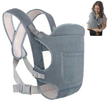 Imagem de Canguru Carregador Bebe Criança Alça Ergonomica Ajustavel Sentado Deit