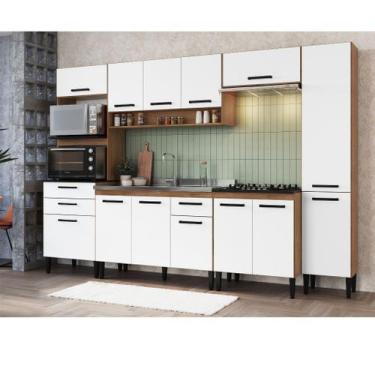 Imagem de Cozinha Modulada 6 Peças Ana Freijó Branco Megasul - IRM