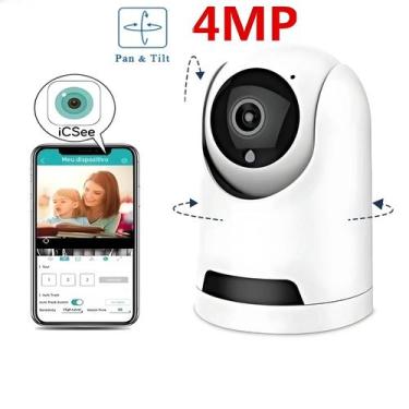Imagem de Mini câmera CCTV sem fio com visão noturna, câmera de segurança WiFi, 