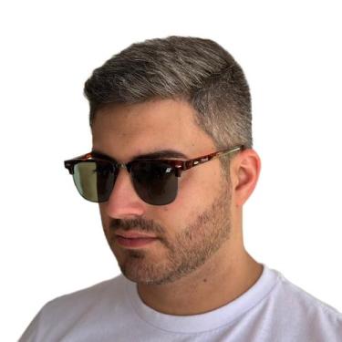 Imagem de Óculos De Sol Club Quadrado Finoti Original Feminino Masculino, Tartar