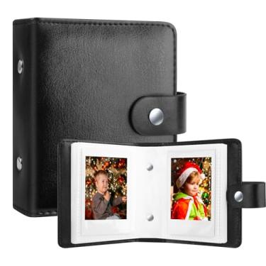 Imagem de Mini álbum de 52 quadros para filme de 2x3 polegadas - Álbum pequeno para câmeras instantâneas Fuji Instax Mini 12 11 9 8 7 40, fotos Polaroid Hi-Print e porta-cartões de fotos Kpop (Ferroso)