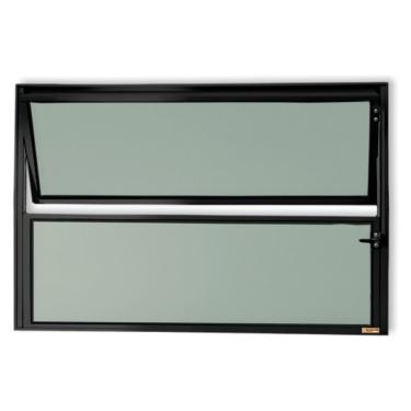 Imagem de Basculante Master Vidro Boreal 40cm X 80cm Brimak Preto