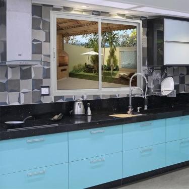 Imagem de Janela De Alumínio De Correr 120X150Cm 2 Folhas Suprema Branco