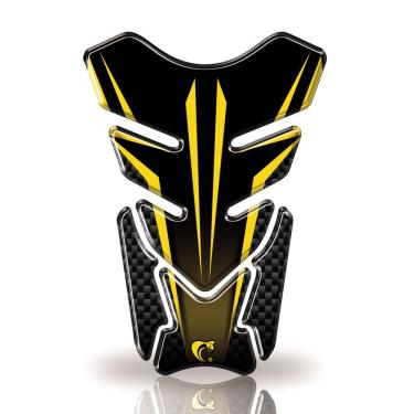 Imagem de Protetor De Tanque Adesivo Listra, Moto Honda, Yamaha E Suzuki Amarelo