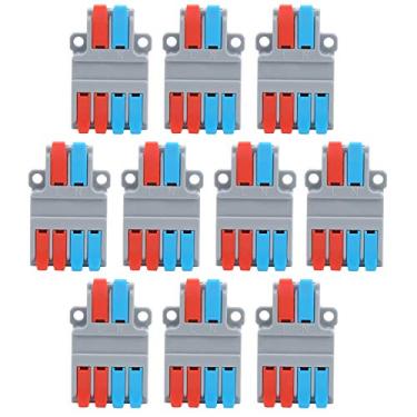 Imagem de Terminal de Conector de Cabo 10pcs Função Multi 2 Em 4 Conexão de Fiação Rápida LT624 para Terminal de Cor Elétrica