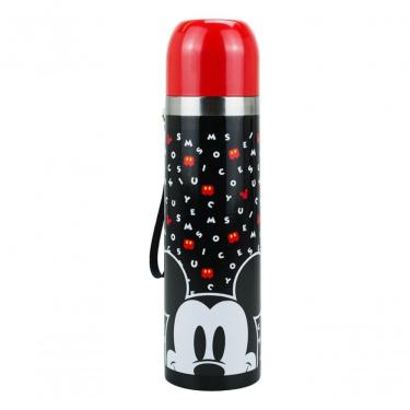 Imagem de Garrafa Térmica Mickey Minnie Letras 400ml - Disney Preto