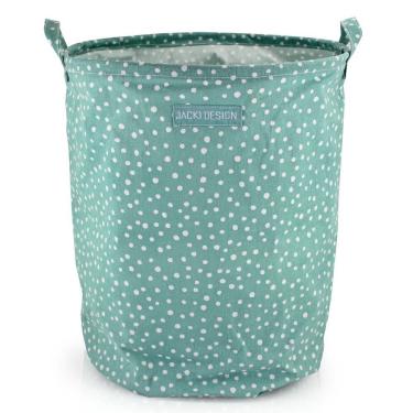 Imagem de Cesto Para Roupa Suja- Brinquedos Tecido (g) - Linha Loft Turquesa