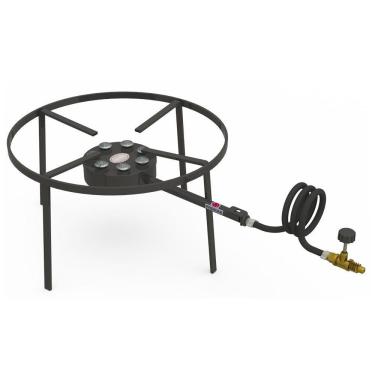 Imagem de Fogão Industrial Progás Alta Pressão 7 Caulim Redondos F1b7