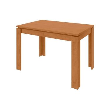 Imagem de Mesa De Sala Jantar Athenas C-tampo 120x80cm Amendoa Clean Lopas