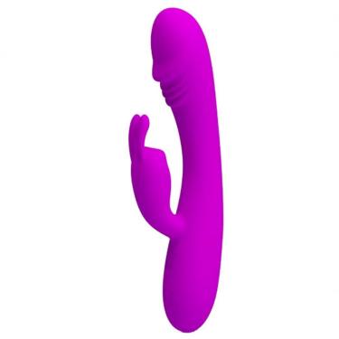 Imagem de Vibrador Com Estimulador Clitoriano 30 Vibrações Hunter - Pretty Love - Magenta, Unico