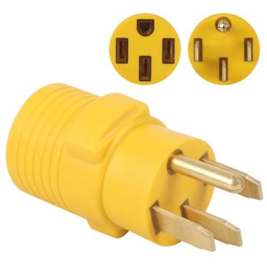 Imagem de ZDHQLHJ Adaptador De Extensão Nema 14-50P Para 14-50R, Plugue 50 A, Tomada Macho Fêmea 4 Pinos 14-50, Energia, Protetor Contra Surtos, Gerador, Trailer, Trailer
