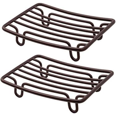 Imagem de GUUKAR Suporte Para Saboneteira Chuveiro, Banheiro, Aço Inoxidável, À Prova De Ferrugem, Autodrenante, Bronze - Pacote Com 2