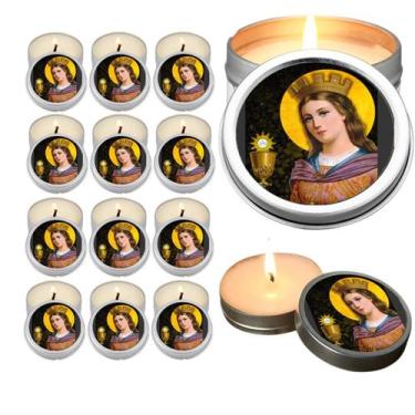 Imagem de 10 Velas Aromaticas Lembrancinhas São Patrício na Latinha Decoração Ca
