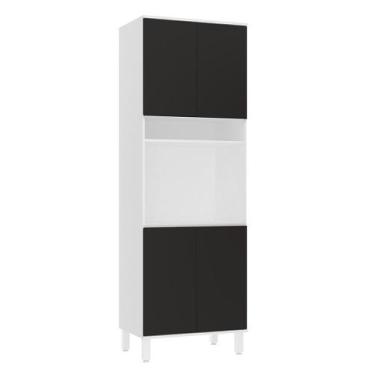 Imagem de Paneleiro 70cm 4 Portas e 1 Nicho para Forno Microondas Dora Luciane M