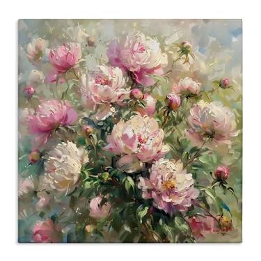 Imagem de Stupell Industries Design de arte de parede em tela floral Peony Bunches por LSR Creative Studio, 17 x 17