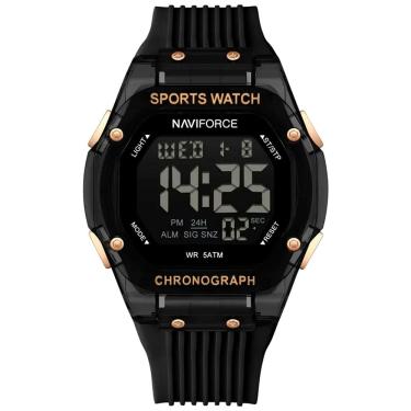 Imagem de Relógio digital esportivo luminoso pulseira de silicone  50M à prova d`água